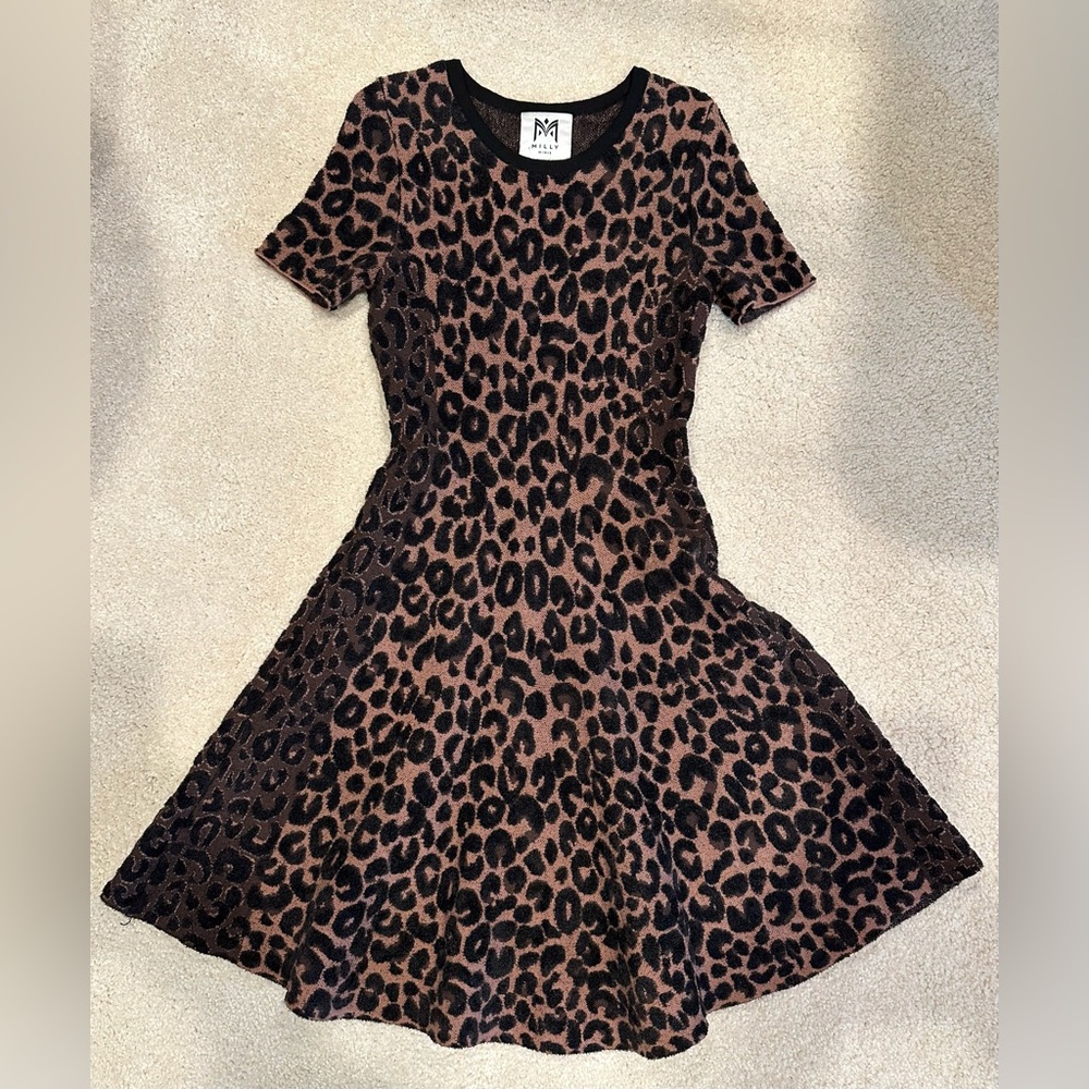 Milly Minis Leopard Print Kids Dress
